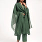 Khushbu Green Kurta Pant Dupatta Set