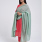 Chamki  Pink Cotton Gota Patti Kurta, Pants & Dupatta Set