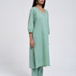 Chamki  Green Cotton Gota Patti Kurta, Pants & Dupatta