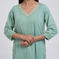 Chamki  Green Cotton Gota Patti Kurta, Pants & Dupatta