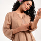 Khushbu Gold Kurta Pant Set