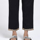 Chamki  Black Cotton Gota Patti  Pants