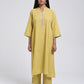 Chamki  Lime Yellow Cotton Gota Patti Kurta