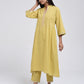Chamki  Lime Yellow Cotton Gota Patti Kurta