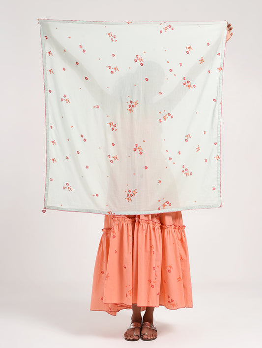 Within Aqua Printed Scarf