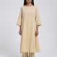 Chamki  Beige Cotton Gota Patti Kurta
