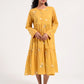 Within Yellow Gather Dress