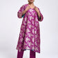 Kanchan Purple Kurta, Pant and Dupatta Set