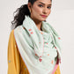 Within Aqua Printed Scarf