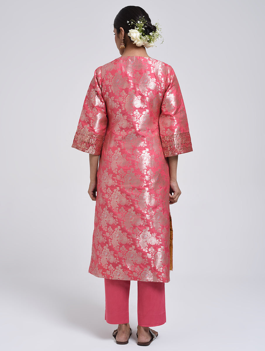 Kanchan Pink Kurta, Pant and Dupatta Set