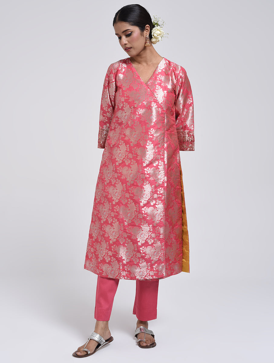 Kanchan Pink Kurta, Pant and Dupatta Set