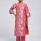 Kanchan Pink Kurta, Pant and Dupatta Set