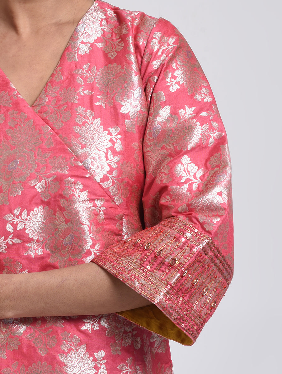 Kanchan Pink Kurta, Pant and Dupatta Set