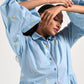 Within Blue Shirt Collar Dress