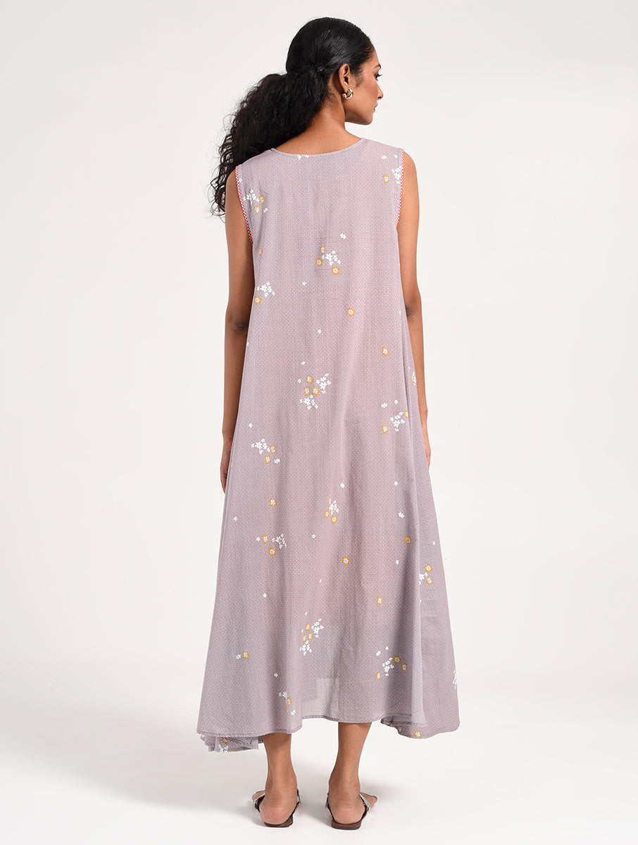 Within Grey V Neck Dress