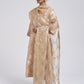 Kanchan Beige Kurta, Pant and Dupatta Set