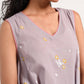 Within Grey V Neck Dress