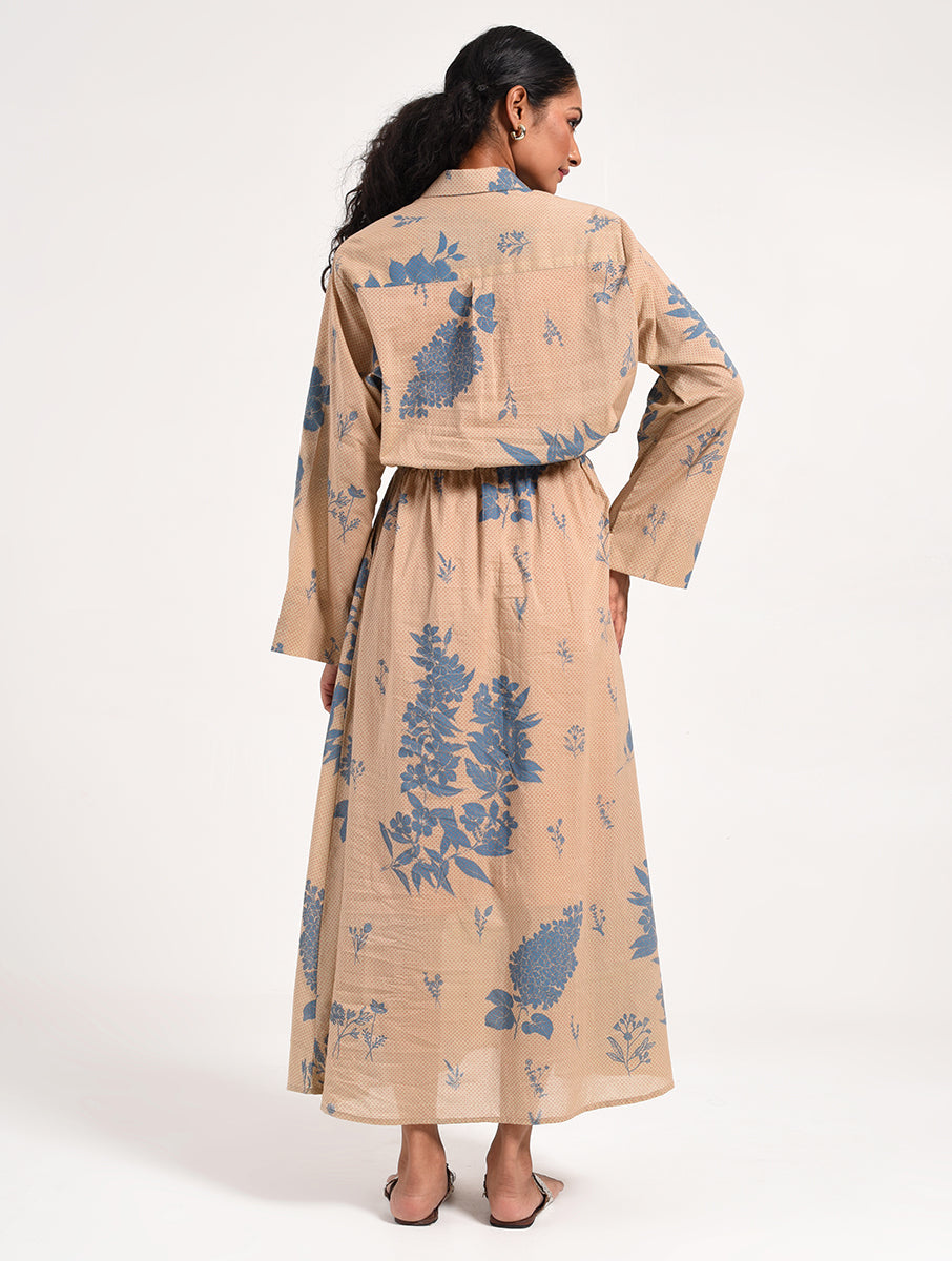 Within Beige Collar Dress