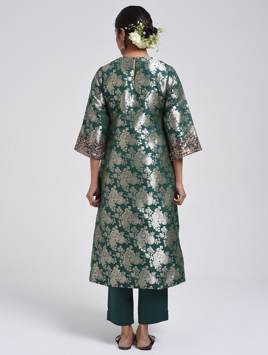 Kanchan Green Kurta, Pant and Dupatta Set