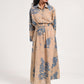Within Beige Collar Dress