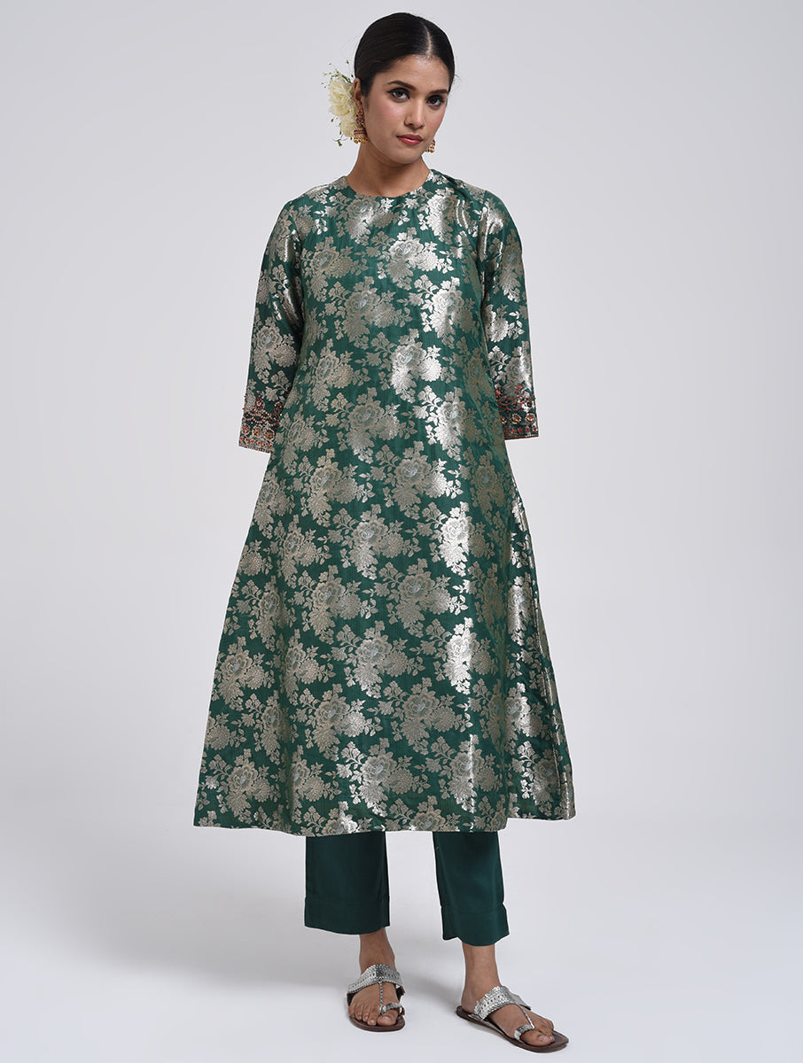 Kanchan Green Kurta, Pant and Dupatta Set