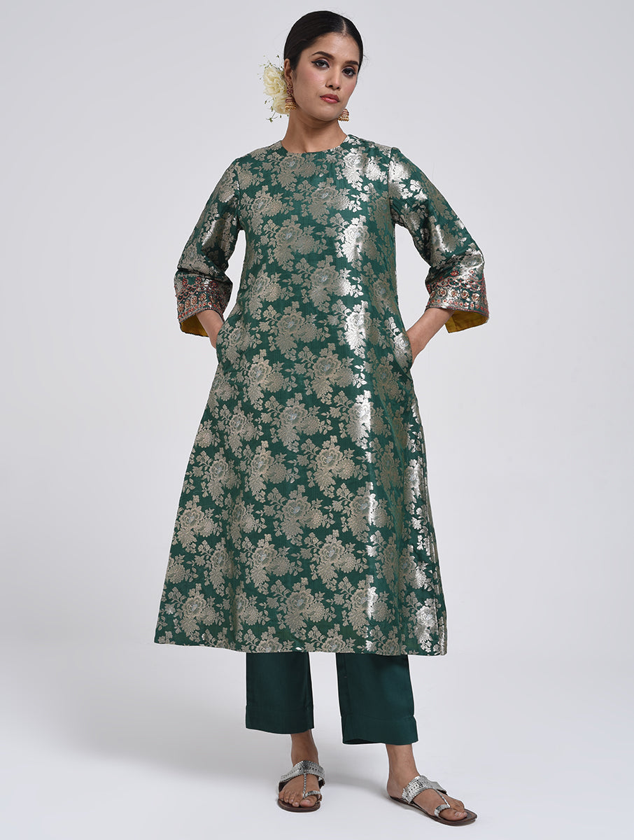 Kanchan Green Kurta, Pant and Dupatta Set