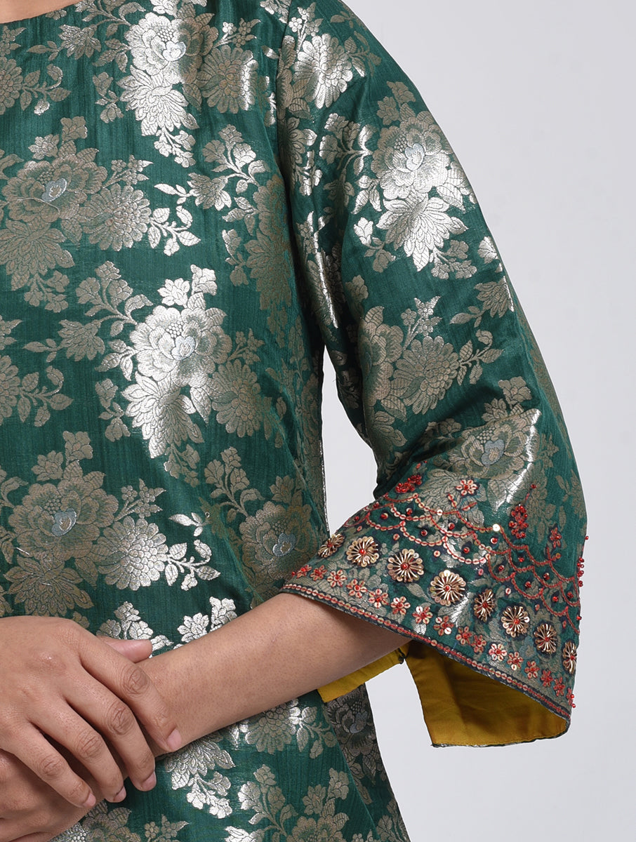 Kanchan Green Kurta, Pant and Dupatta Set