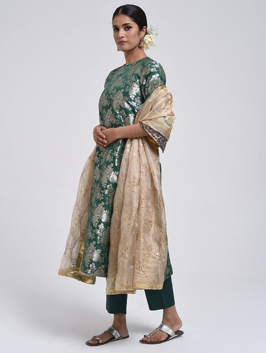 Kanchan Green Kurta, Pant and Dupatta Set