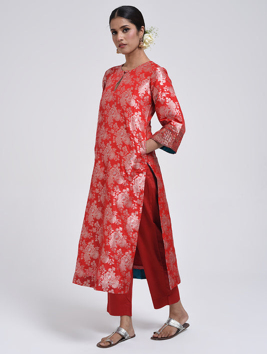 Kanchan Red Kurta Set