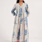 Within Aqua V Neck  Kurta/Dress