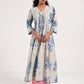 Within Aqua V Neck  Kurta/Dress