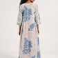 Within Aqua V Neck  Kurta/Dress