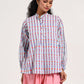 Within Light Blue Collar Top Pajama Set