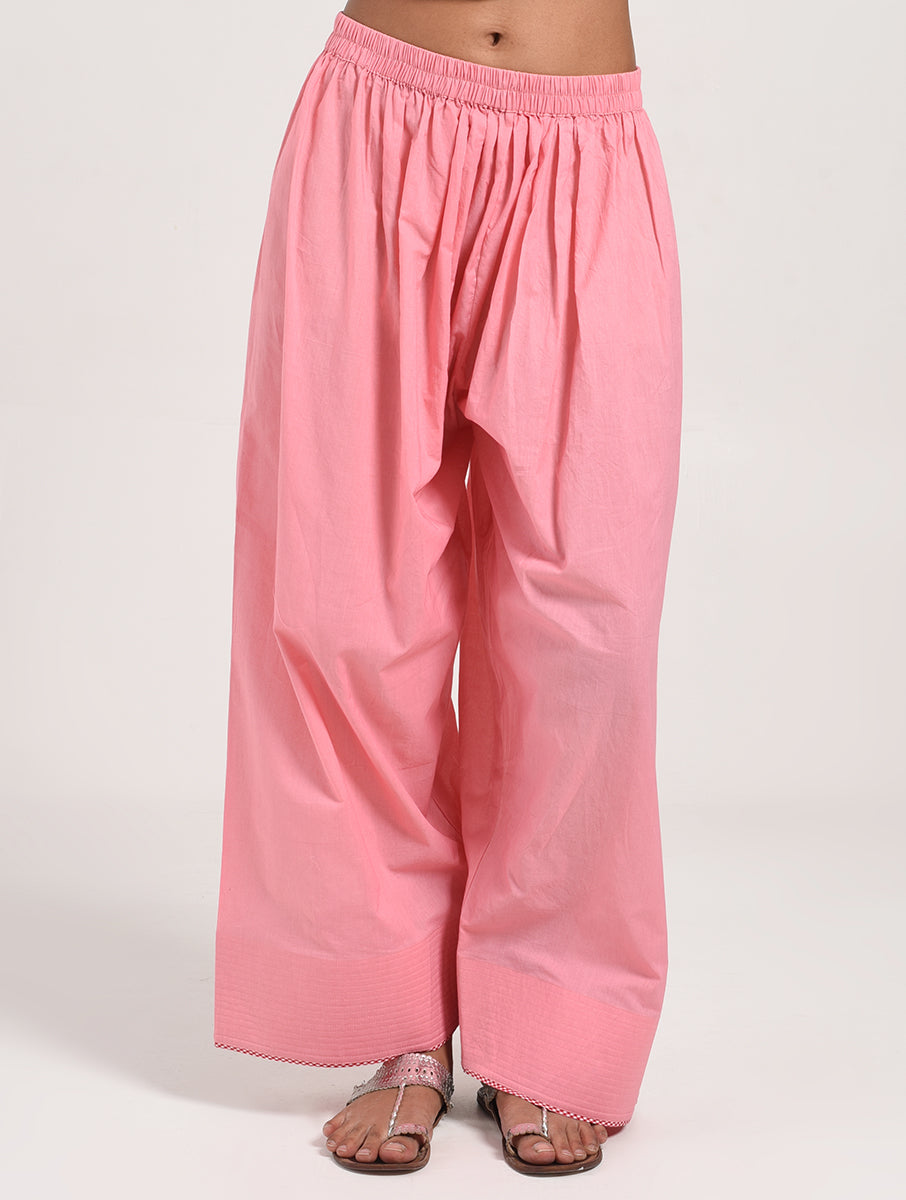 Within Light Blue Collar Top Pajama Set
