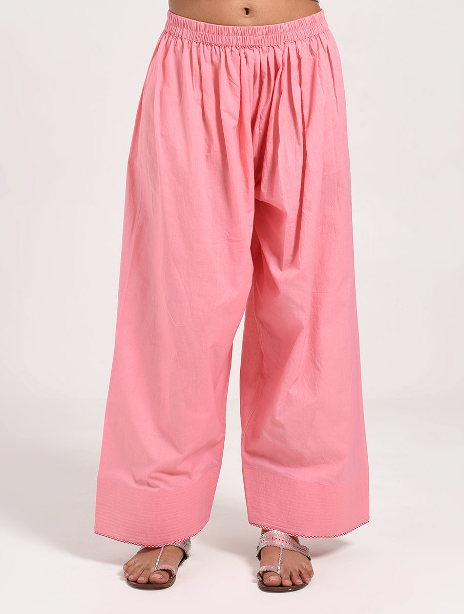 Within Light Blue Collar Top Pajama Set