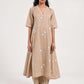 Within Beige V Neck  Kurta/Dress Pajama Set