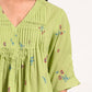 Within Green V Neck Top