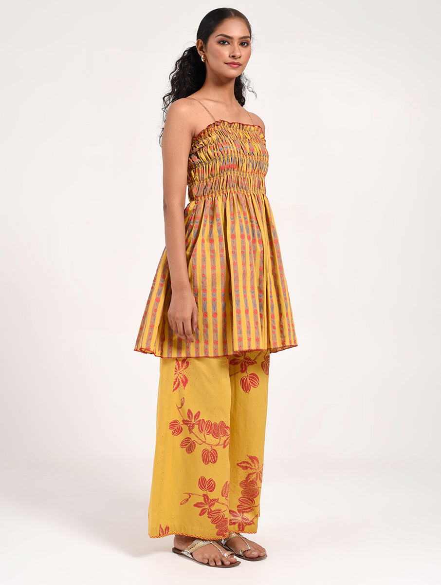 Within Yellow Striped Top/kurti