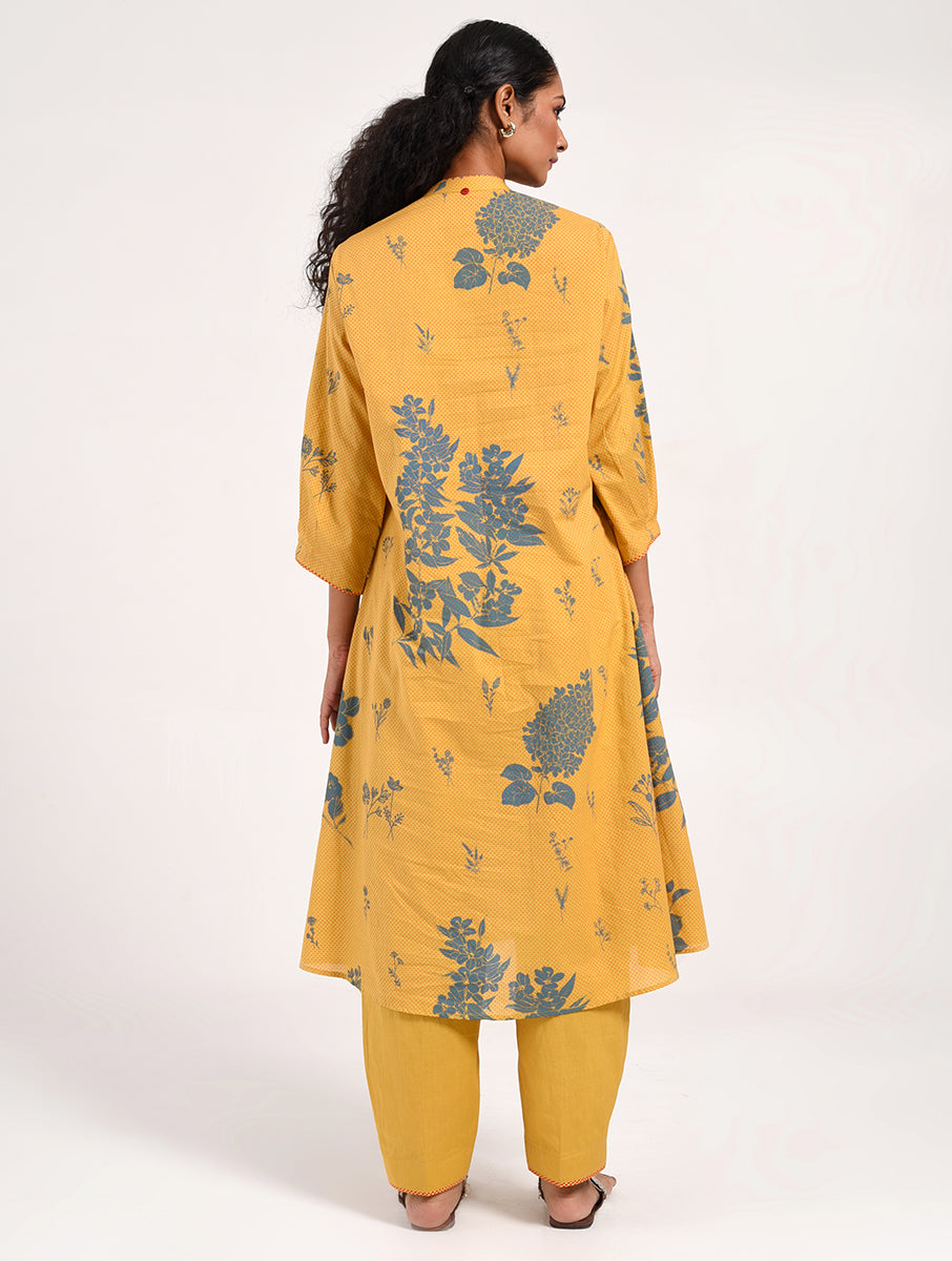 Within Yellow Collar Kurta