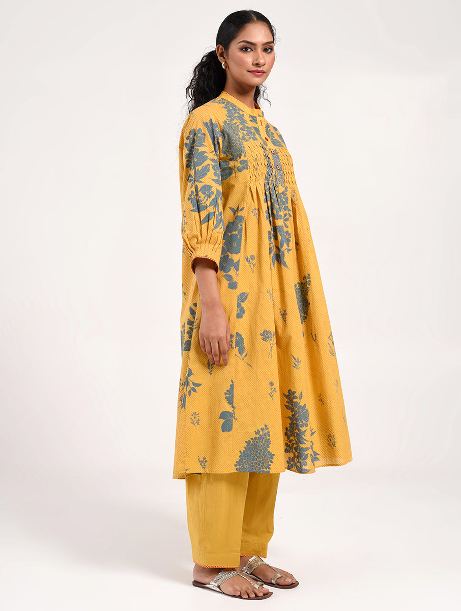 Within Yellow Collar Kurta