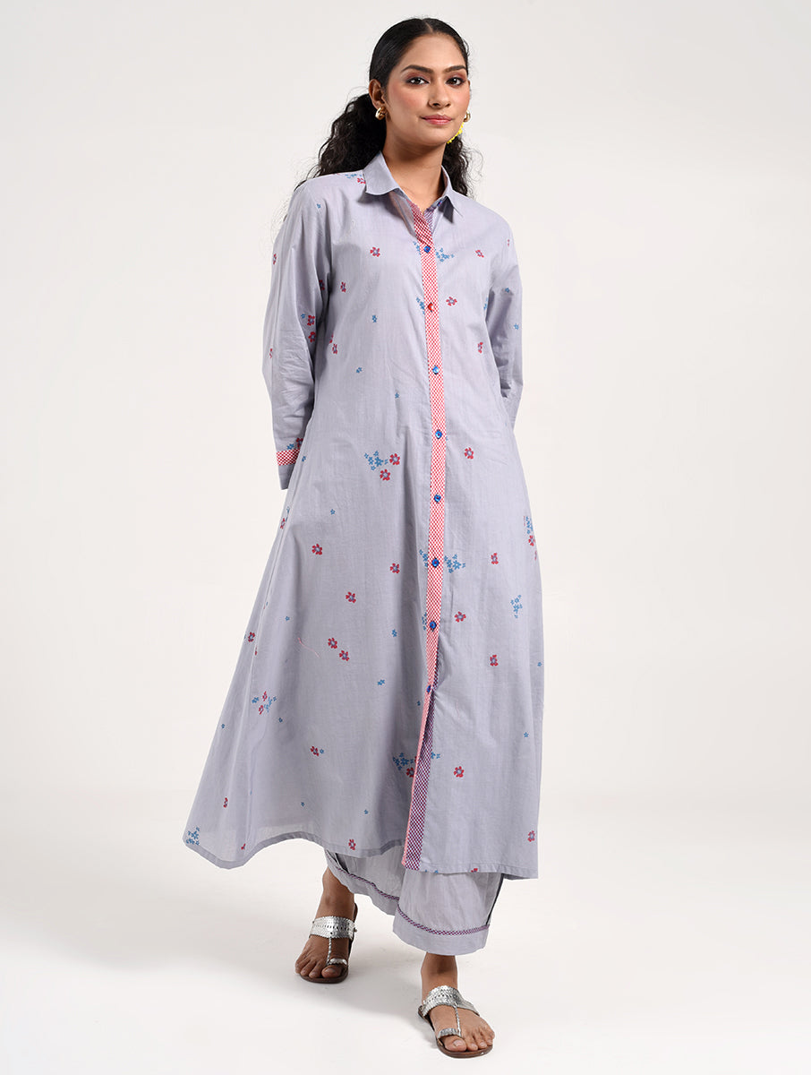 Within Grey A line Kurta