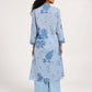 Within Blue Pleated  Kurta