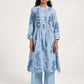 Within Blue Pleated  Kurta