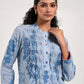 Within Blue Pleated  Kurta