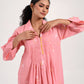 Within Pink Collar Kurta