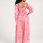 Within Pink Floral  Dress