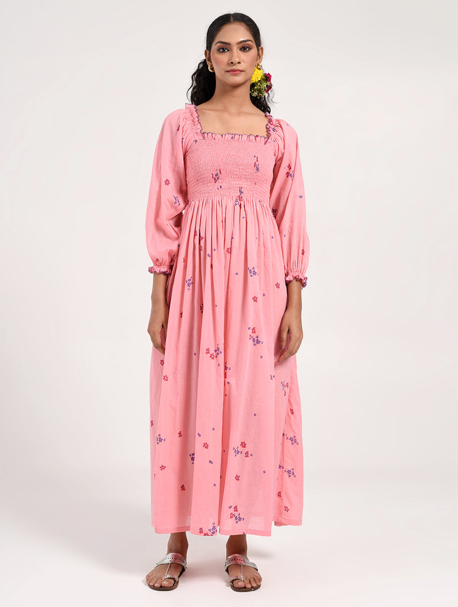 Within Pink Floral  Dress