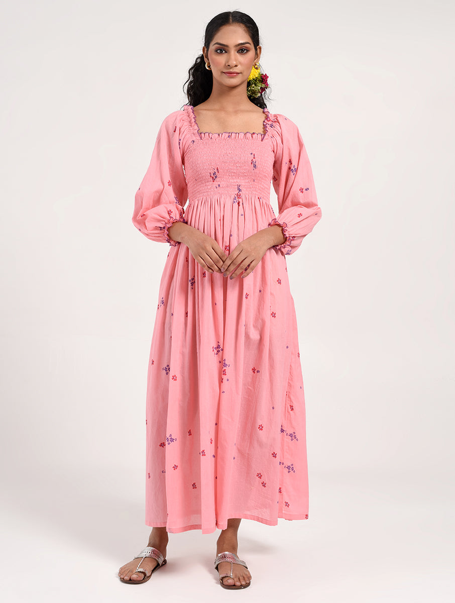 Within Pink Floral  Dress