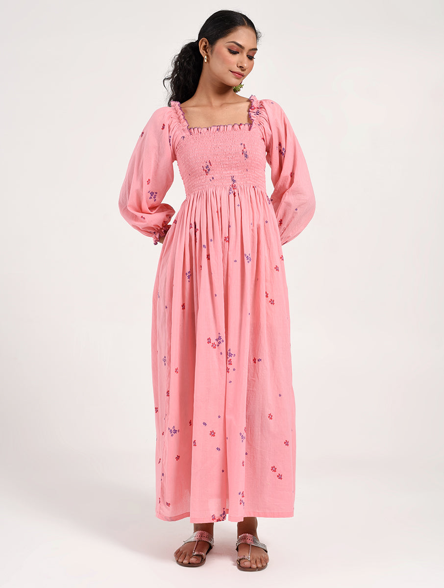 Within Pink Floral  Dress