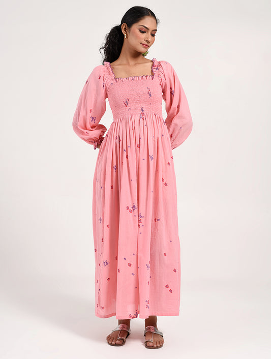Within Pink Floral  Dress